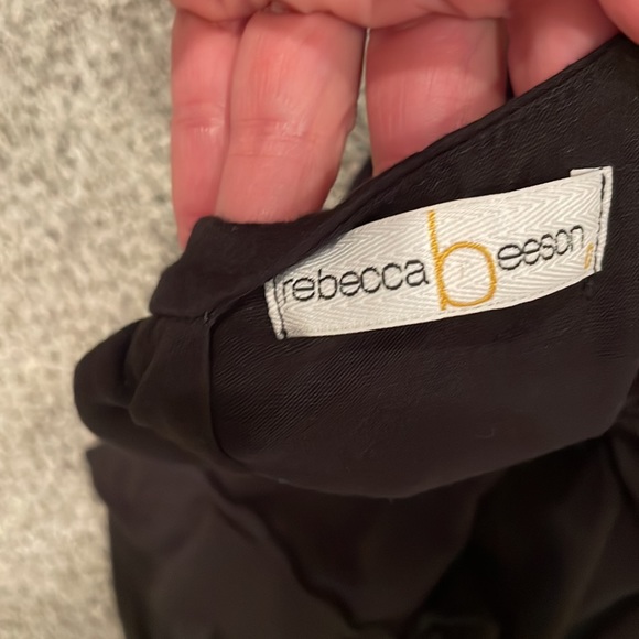 Rebecca Beeson size small black tank top with ruffles - Picture 5 of 5
